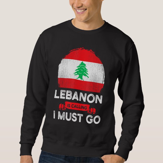 Der Libanon fordert, dass ich das libanesische Erb Sweatshirt (Vorderseite)