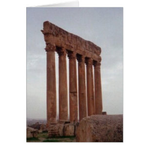 der Libanon nahe Standort von Baalbek,