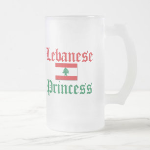 Der Libanon-Prinzessin Mattglas Bierglas