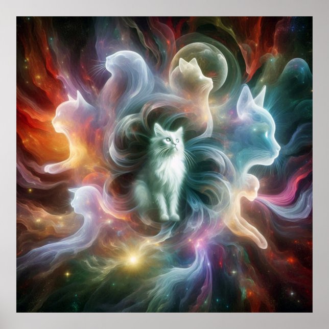 Der liebende Blick: Katzengeist Poster (Vorne)