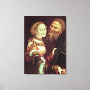 Der liebeskranke alte Mann, 1553 (Öl auf Platte) Leinwanddruck