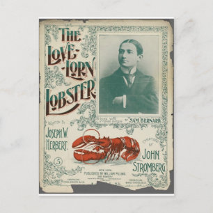 Der liebeskranke Hummer Postkarte