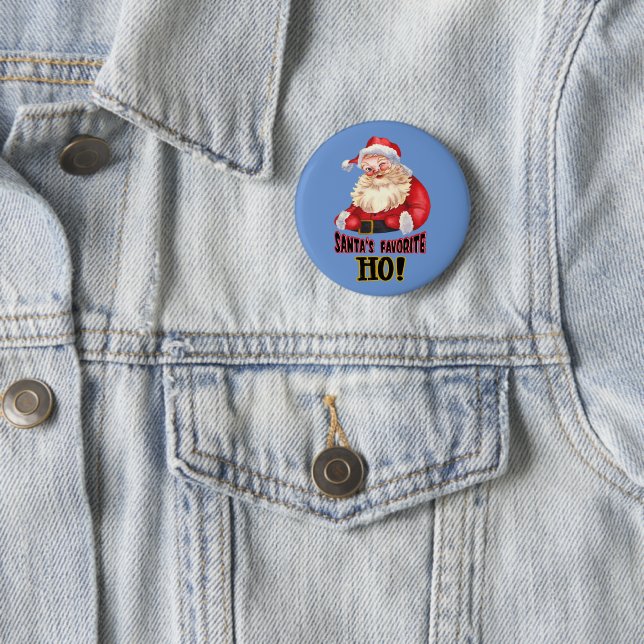 Der Liebling des Weihnachtsmanns Button (Beispiel)