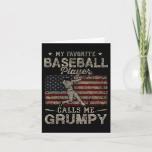 Der Lieblings-Baseball-Spieler nennt mich Grumpy-V Karte