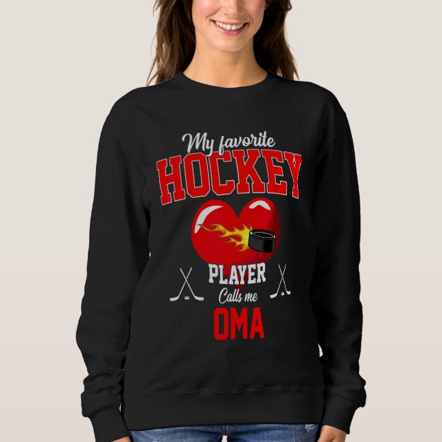 Der Lieblings-Hockey-Spieler ruft mich zum Muttert Sweatshirt (Vorderseite)