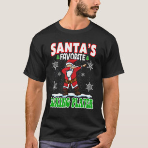 Der Lieblingsboxer des Weihnachtsmanns trommelt mi T-Shirt