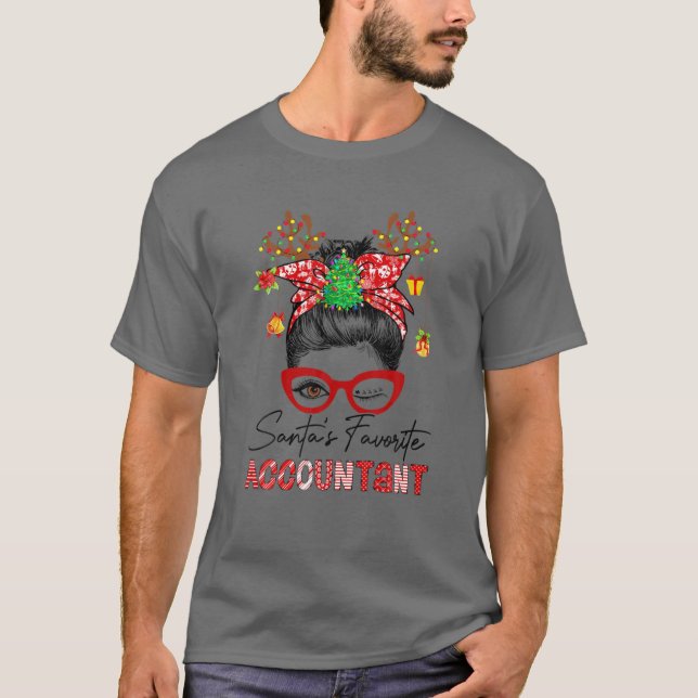 Der Lieblingsbuchhalter des Weihnachtsmanns - Buch T-Shirt (Vorderseite)