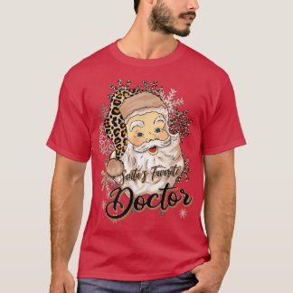 Der Lieblingsdoktor des Weihnachtsmanns, Leopard H T-Shirt