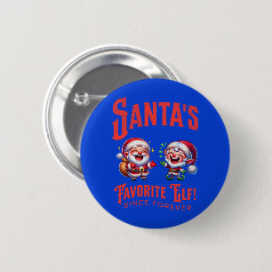 Der Lieblingself des Weihnachtsmanns seit jeher Button