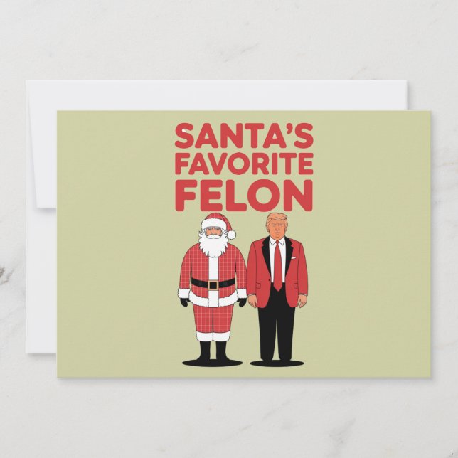 Der Lieblingskandidat Trumps Weihnachtsrepublikane Feiertagskarte (Vorderseite)