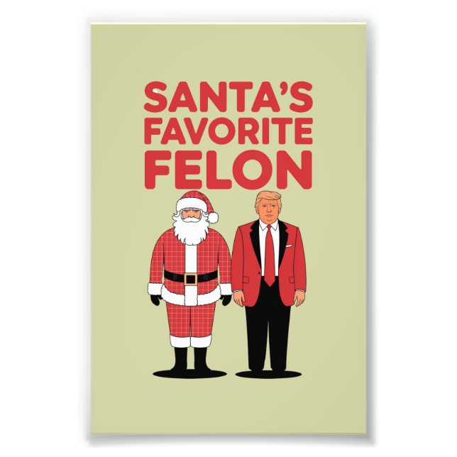 Der Lieblingskandidat Trumps Weihnachtsrepublikane Fotodruck (Vorne)