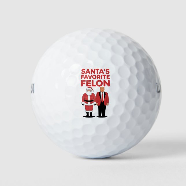 Der Lieblingskandidat Trumps Weihnachtsrepublikane Golfball (Vorderseite)