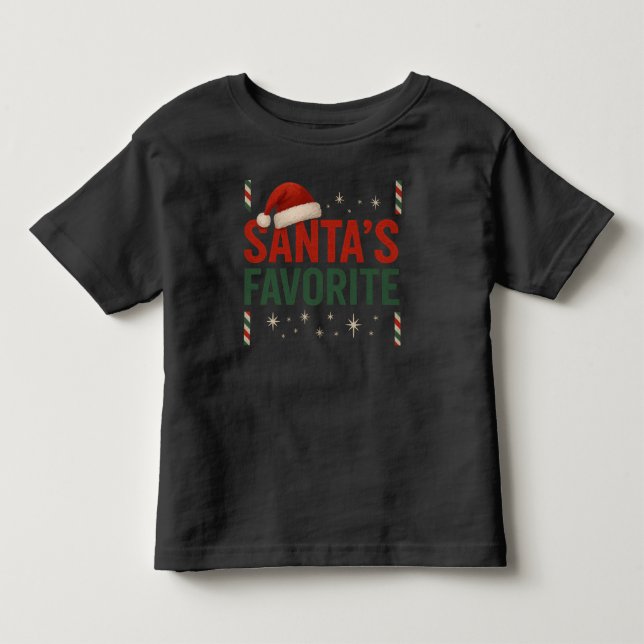 Der Lieblingskind des Weihnachtsmanns Kleinkind T-shirt (Vorderseite)