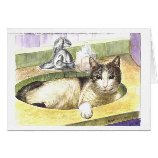 Der Lieblingsplatz einer Katze (Vorderseite (Horizontal))