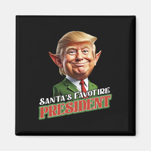 Der Lieblingspräsident des Weihnachtsmanns Donald Magnet