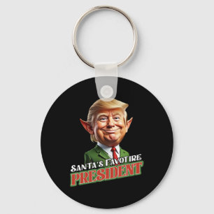 Der Lieblingspräsident des Weihnachtsmanns Donald Schlüsselanhänger