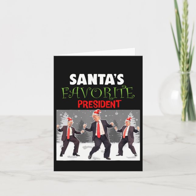 Der Lieblingspräsident des Weihnachtsmanns, Trump, Karte (Vorderseite)
