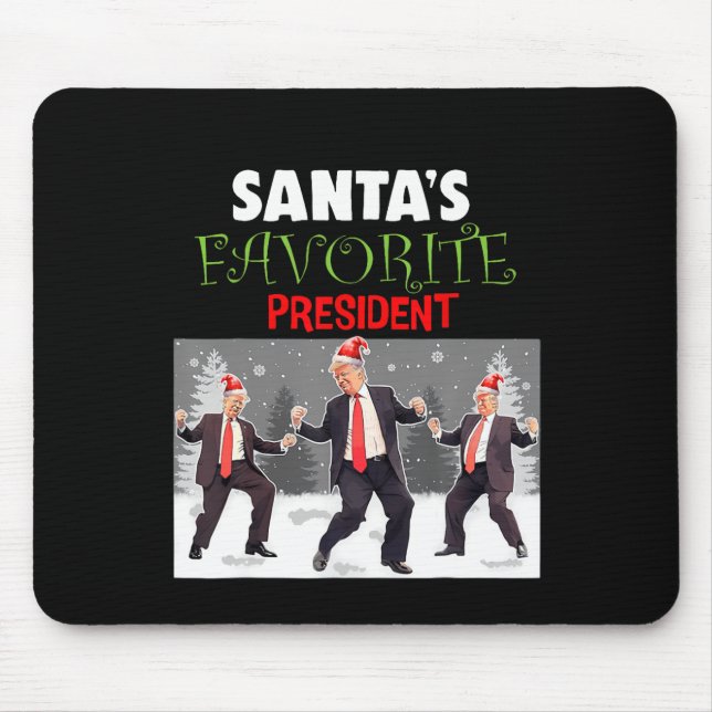 Der Lieblingspräsident des Weihnachtsmanns, Trump, Mousepad (Vorne)