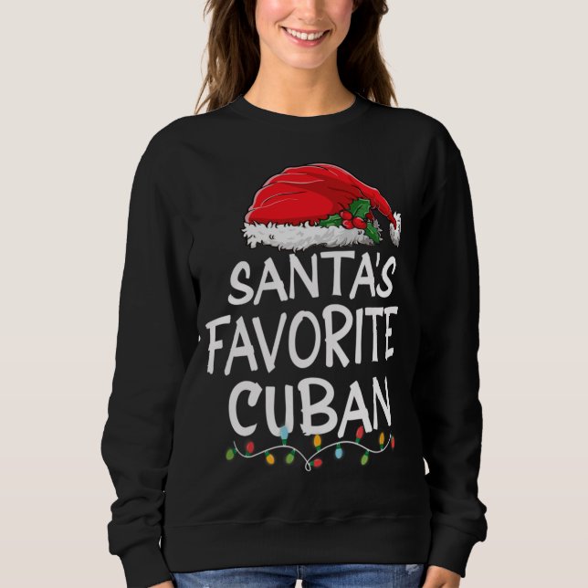 Der liebste kubanische Weihnachtsbaum des Weihnach Sweatshirt (Vorderseite)