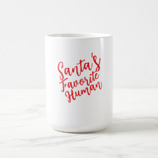 Der liebste Mensch des Weihnachtsmanns | Niedliche Kaffeetasse