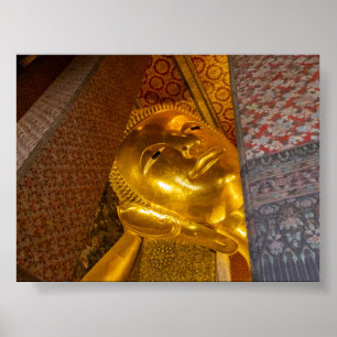 Der liegende Buddah in Bangkok Poster