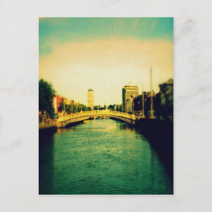 Der Liffey-Fluss Postkarte