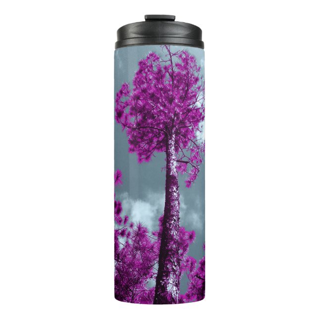 Der lila Baum  Thermosbecher (Vorderseite)