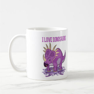 Der Lila Dinosaurier, der lustige Dinosaurier. Kaffeetasse