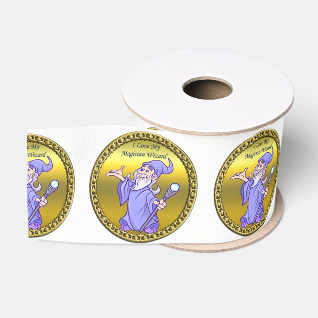 Der lila Zauberer des Goldenen Magischen Zauberers Ripsband (Spule)
