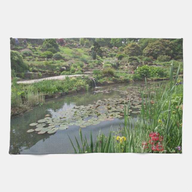 Der Lily Pond bei RHS Wisley Küchentuch (Horizontal)