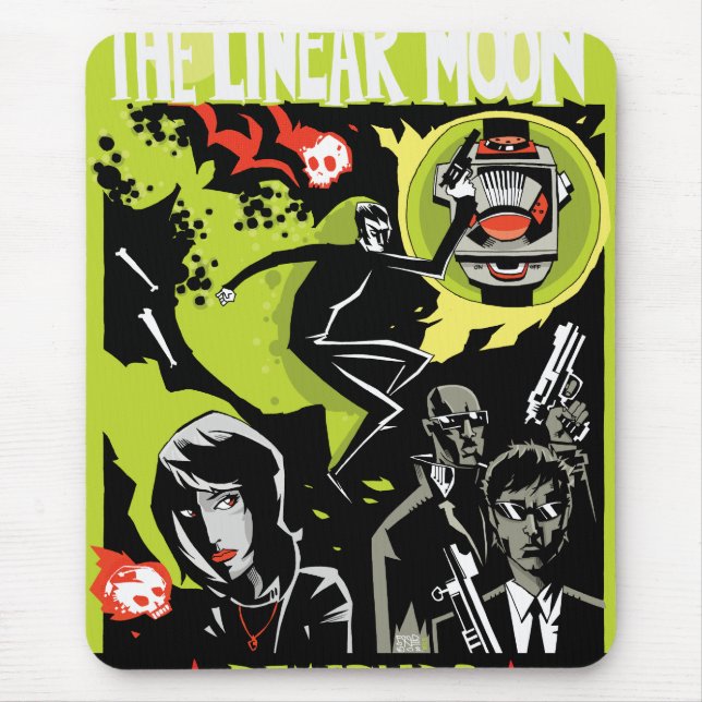 Der lineare Mond Mousepad (Vorne)