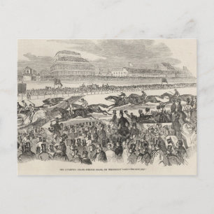 Der Liverpool Grand Steeple Chase am Mittwoch Postkarte