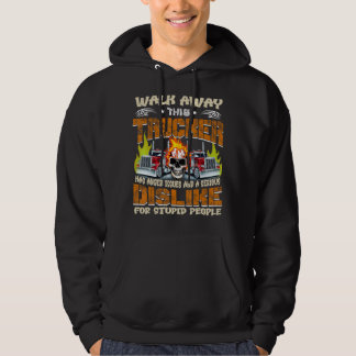 Der LKW hat Wutprobleme, die sich von Hoodie