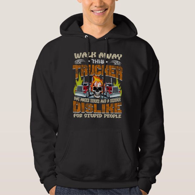 Der LKW hat Wutprobleme, die sich von Hoodie (Vorderseite)