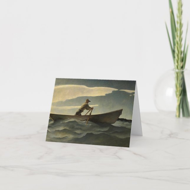 Der Lobsterman, The Doryman von N. C. Wyeth Dankeskarte (Vorderseite)