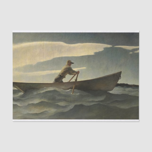 Der Lobsterman, The Doryman von N. C. Wyeth Seidenpapier (Vorderseite)