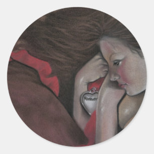 Der Locketsticker Runder Aufkleber