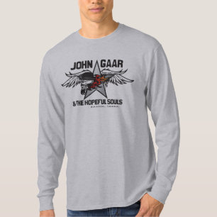 Der lodernden die lange Hülse Schädel-Männer Jo T-Shirt