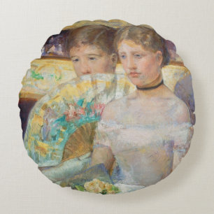 Der Loge, 1882 (Öl auf Leinwand) Rundes Kissen
