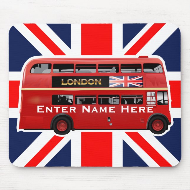 Der London-Rot-Bus Mousepad (Vorne)