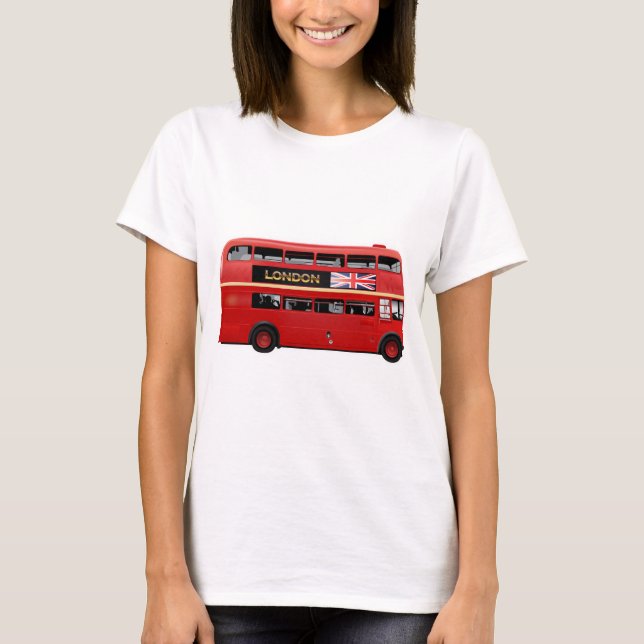 Der London-Rot-Bus T-Shirt (Vorderseite)