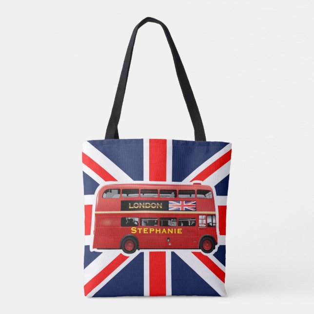Der London-Rot-Bus Tasche (Rückseite)