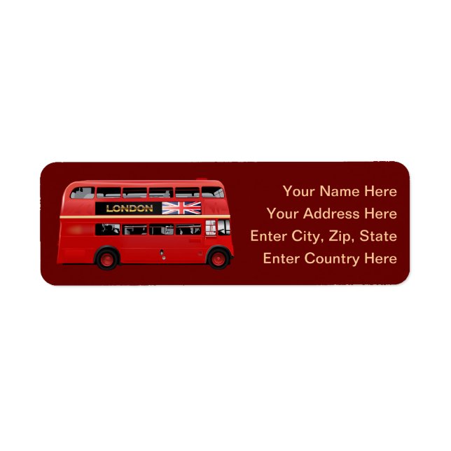 Der Londoner rote Bus (Vorne)
