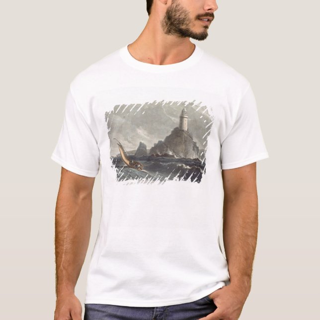 Der longships Leuchtturm der Länder beenden, T-Shirt (Vorderseite)