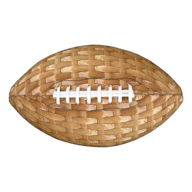 Der Look der Lacquer Wicker Basketweave Textur Football (Vorderseite)
