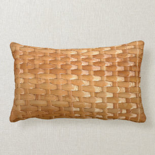 Der Look der Lacquer Wicker Basketweave Textur Lendenkissen