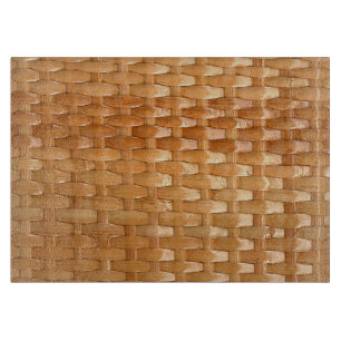 Der Look der Lacquer Wicker Basketweave Textur Schneidebrett