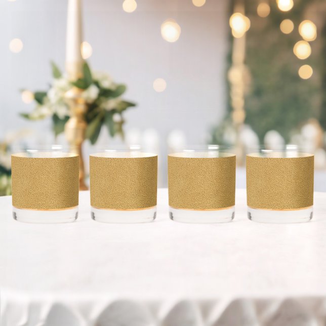 Der Look von Snuggly Camel Brown Süede Whiskyglas (Insitu (Hochzeit))