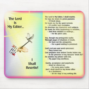 Der Lord ist mein Herausgeber--Buntes Mousepad