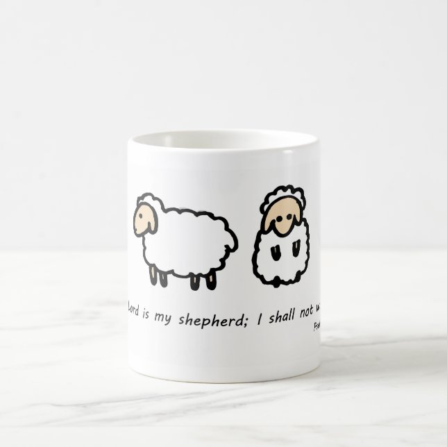 Der Lord ist mein Schäfer Kaffeetasse (Mittel)